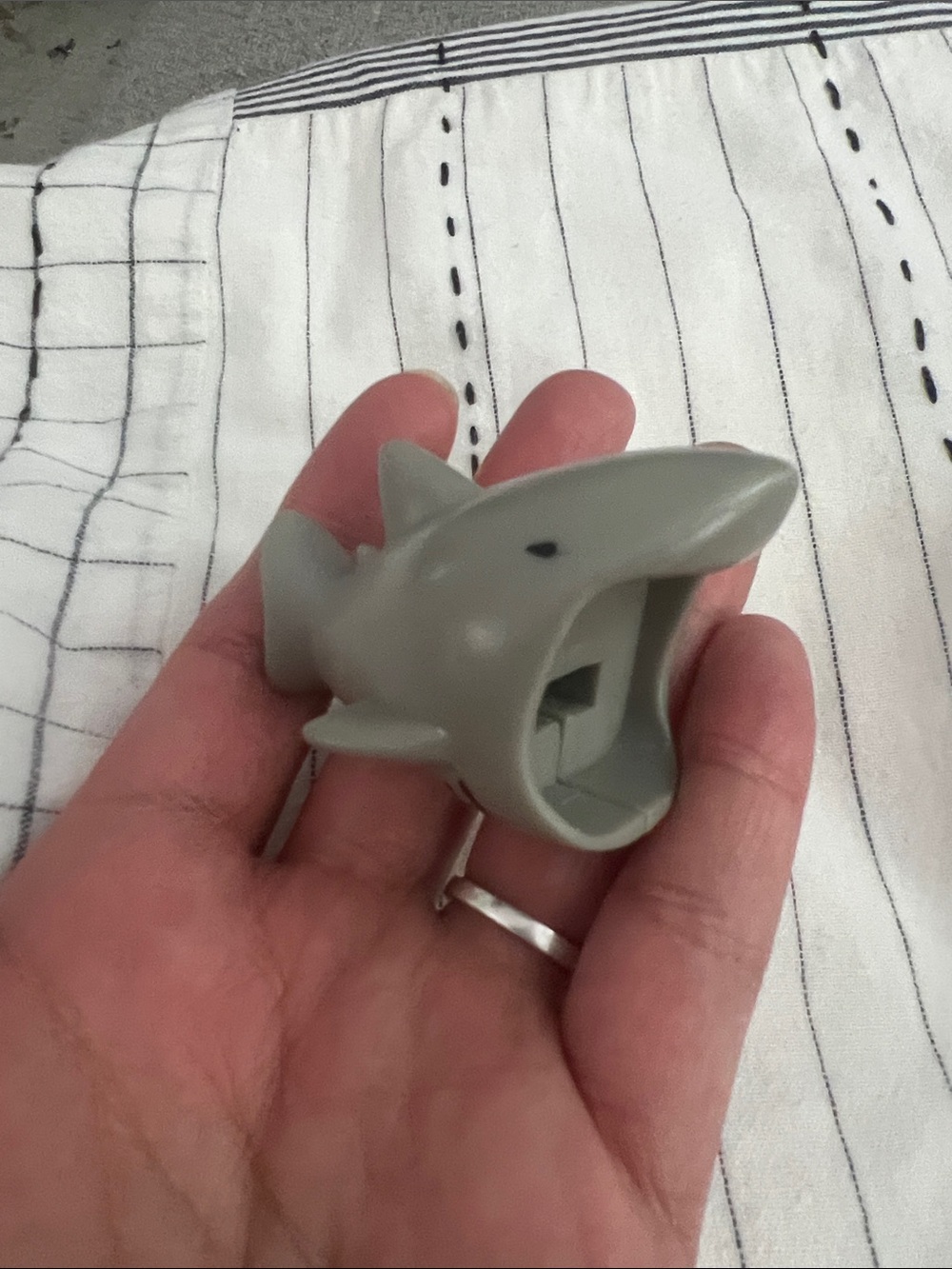 Cute Grey Shark Cable Bite Protector – Universal Charger Saver